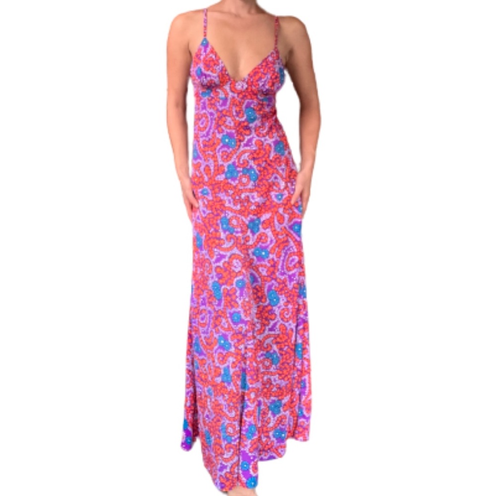 Vintage Floral Maxi Dress